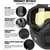 Motorbike Open Face Goggle Mask